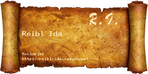 Reibl Ida névjegykártya