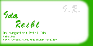 ida reibl business card